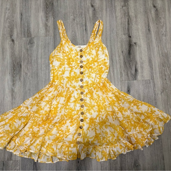 Free People Dance On The Blacktop Floral Mini Dress - Picture 4 of 8